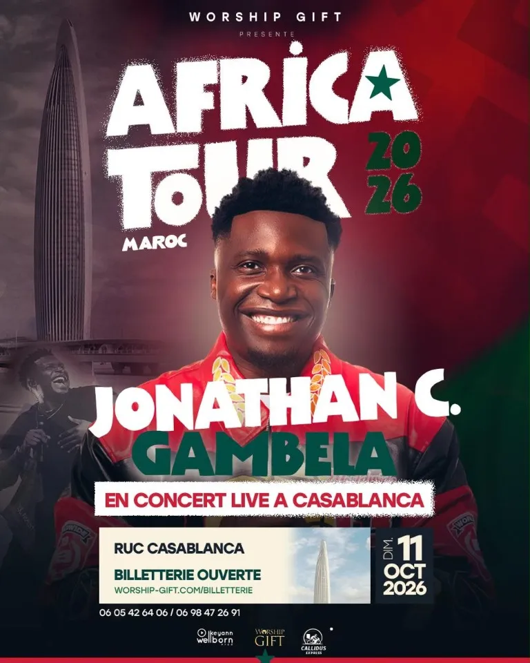 Affiche du concert Jonathan Gambela à Casablanca